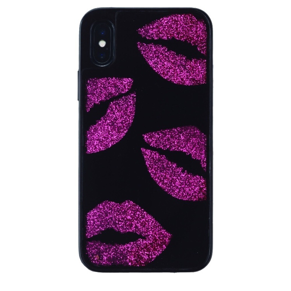 ONN Hidden Glitter Lips Case for iPhone XR/Xs Max